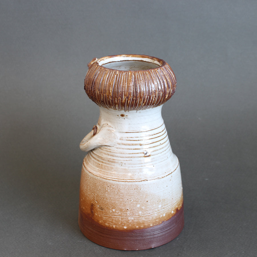 Glazed Ceramic Woman Figure Vase by Jacques Pouchain - Atelier Dieulefit (circa 1960s-70s)
