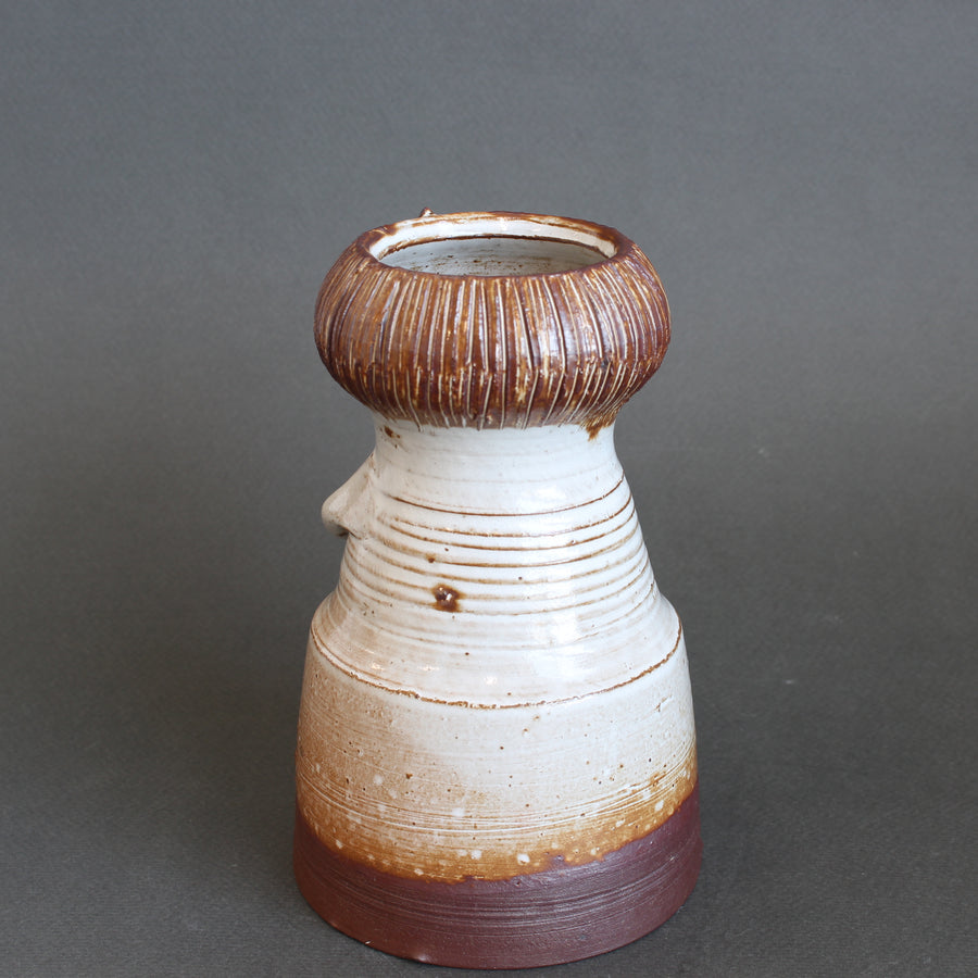 Glazed Ceramic Woman Figure Vase by Jacques Pouchain - Atelier Dieulefit (circa 1960s-70s)