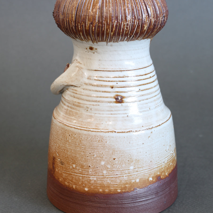 Glazed Ceramic Woman Figure Vase by Jacques Pouchain - Atelier Dieulefit (circa 1960s-70s)