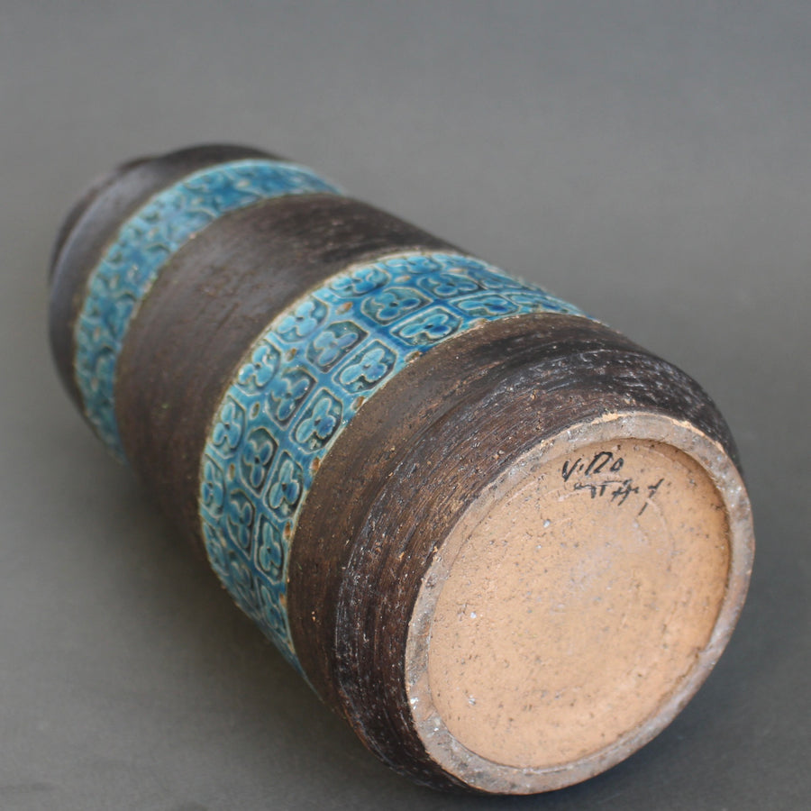 Mid-Century Italian Ceramic Trifoglio Range Vase by Aldo Londi for Bitossi (1964)