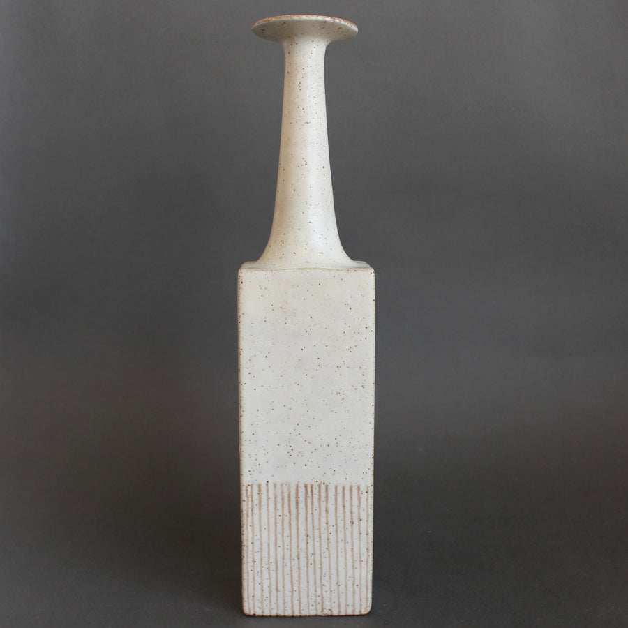 Vintage Italian Decorative Ceramic Bottle by Bruno Gambone (circa 1980s)