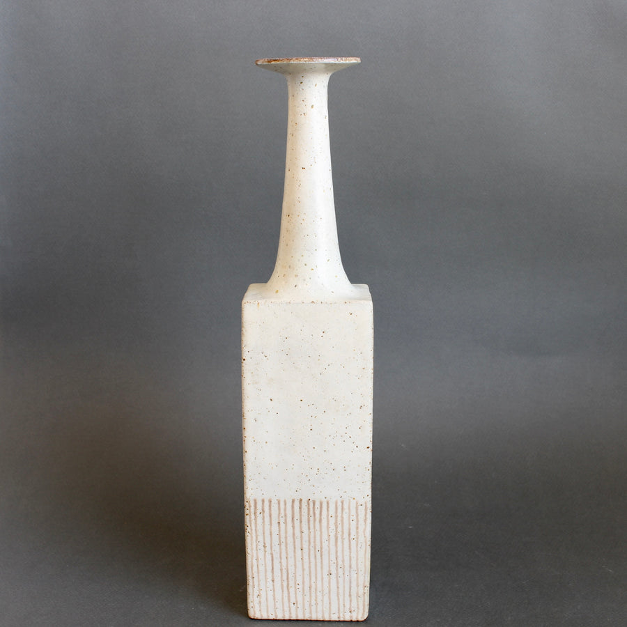Vintage Italian Decorative Ceramic Bottle by Bruno Gambone (circa 1980s)