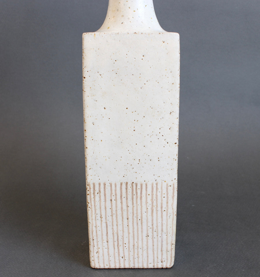 Vintage Italian Decorative Ceramic Bottle by Bruno Gambone (circa 1980s)