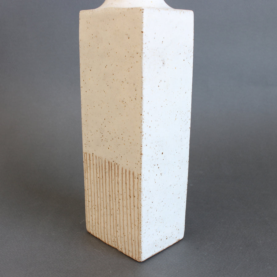 Vintage Italian Decorative Ceramic Bottle by Bruno Gambone (circa 1980s)