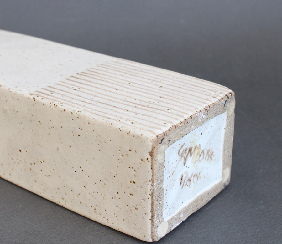 Vintage Italian Decorative Ceramic Bottle by Bruno Gambone (circa 1980s)