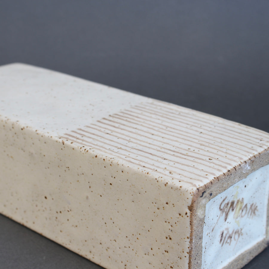 Vintage Italian Decorative Ceramic Bottle by Bruno Gambone (circa 1980s)