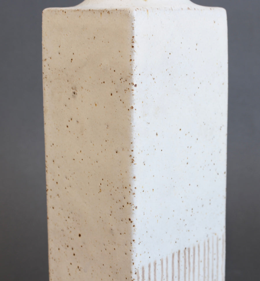 Vintage Italian Decorative Ceramic Bottle by Bruno Gambone (circa 1980s)