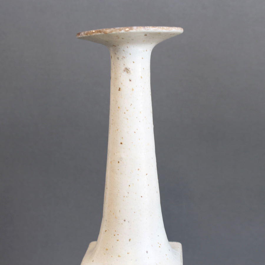 Vintage Italian Decorative Ceramic Bottle by Bruno Gambone (circa 1980s)