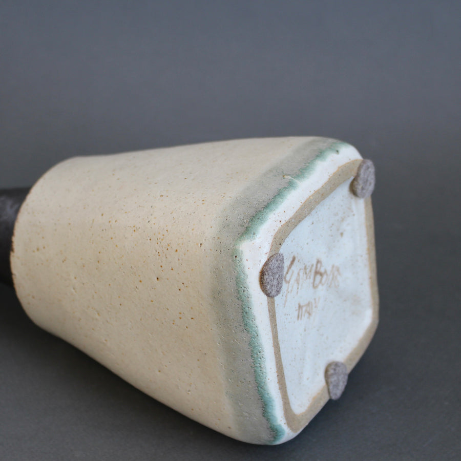 Vintage Italian Ceramic Vase by Bruno Gambone (circa 1980s)