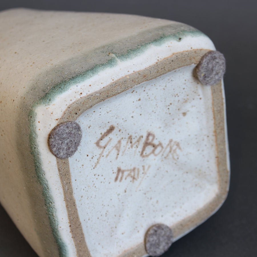 Vintage Italian Ceramic Vase by Bruno Gambone (circa 1980s)