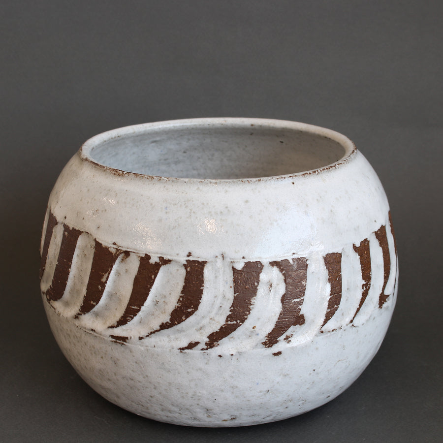 Vintage French Ceramic Cachepot by Albert Thiry (circa 1970s)
