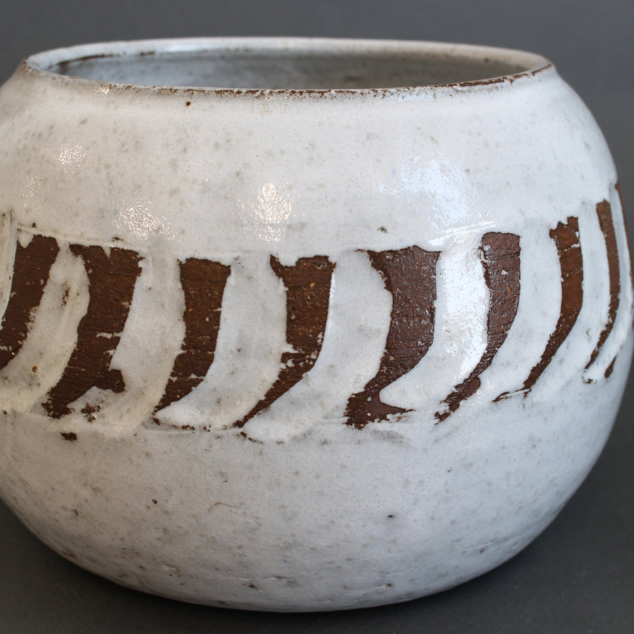 Vintage French Ceramic Cachepot by Albert Thiry (circa 1970s)