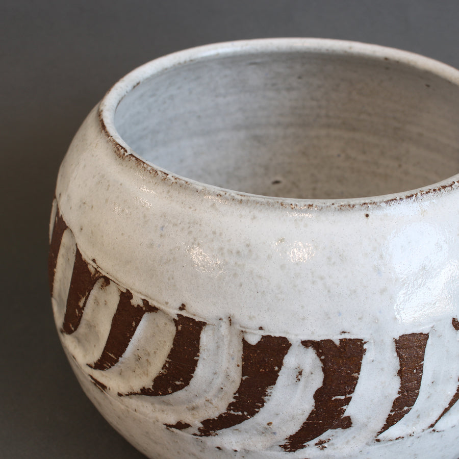Vintage French Ceramic Cachepot by Albert Thiry (circa 1970s)