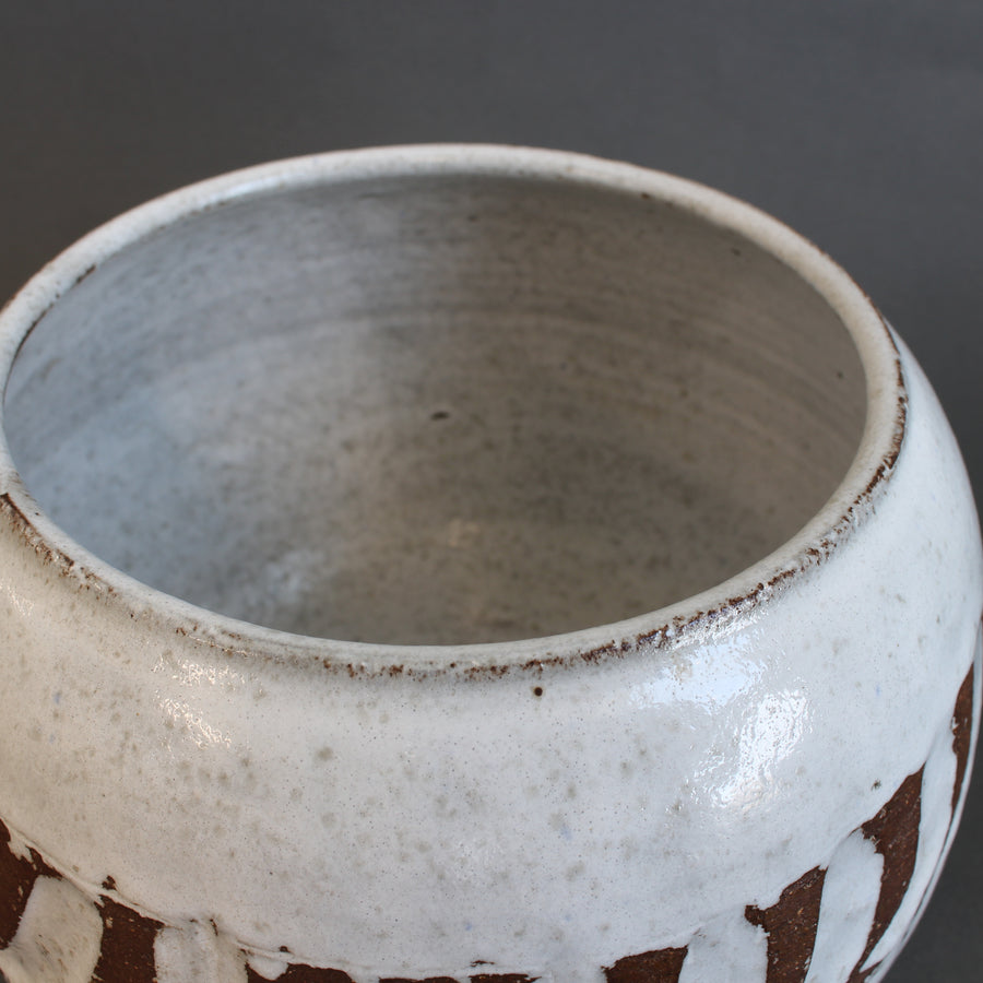 Vintage French Ceramic Cachepot by Albert Thiry (circa 1970s)