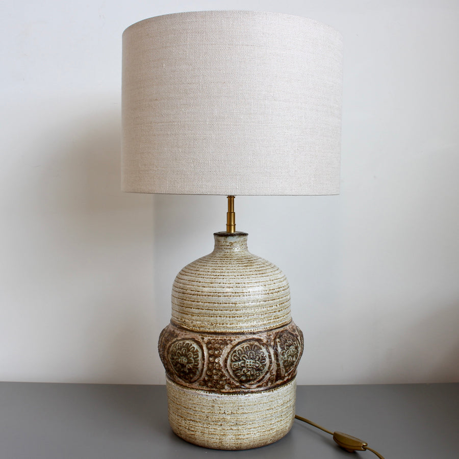 Mid-Century Ceramic Table Lamp by Marcel Giraud (circa 1970s)