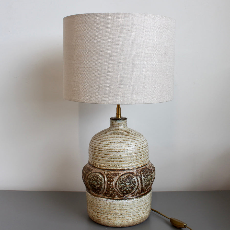 Mid-Century Ceramic Table Lamp by Marcel Giraud (circa 1970s)