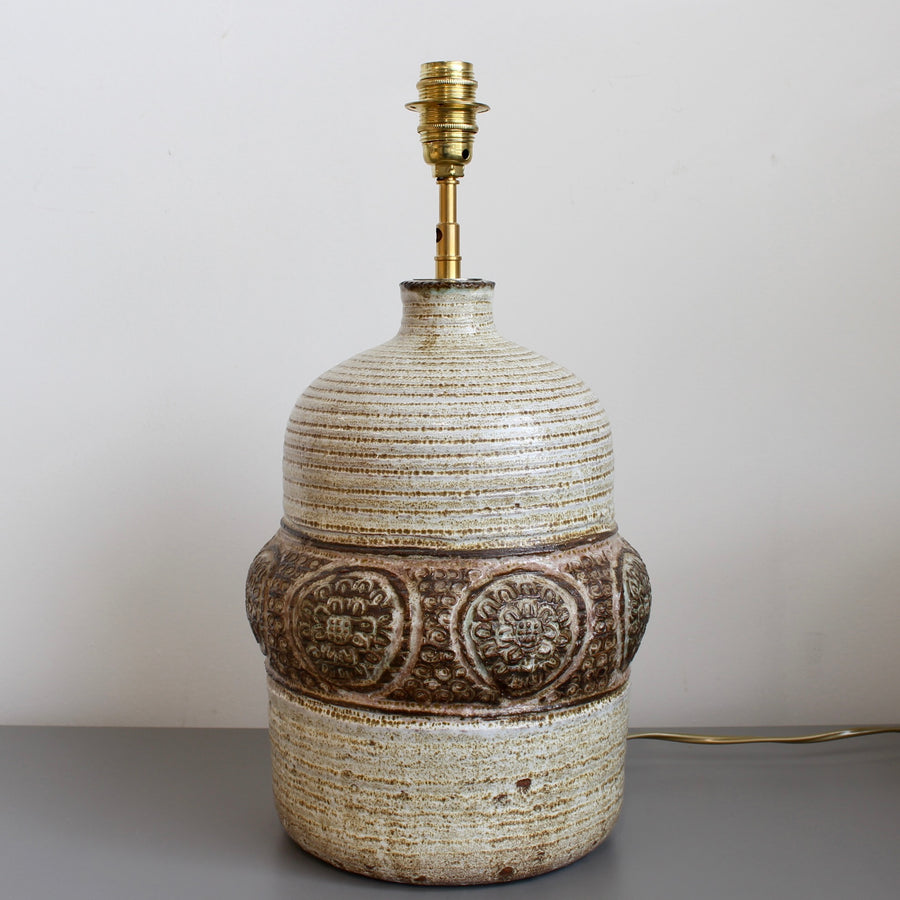 Mid-Century Ceramic Table Lamp by Marcel Giraud (circa 1970s)