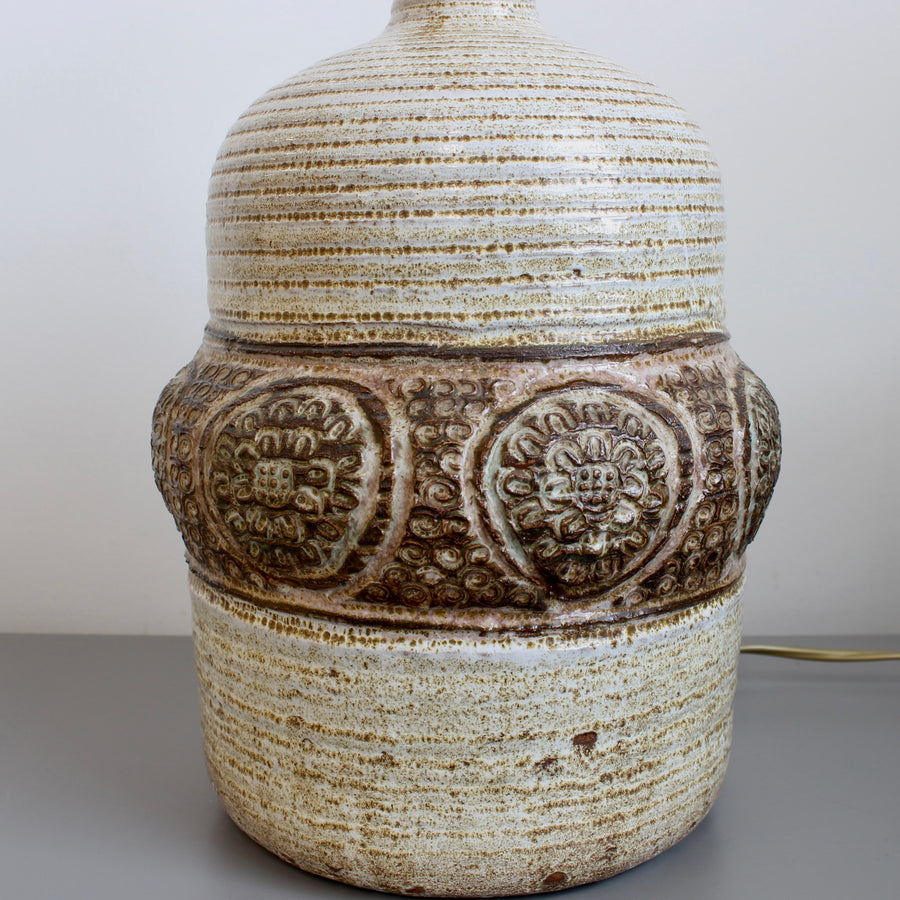 Mid-Century Ceramic Table Lamp by Marcel Giraud (circa 1970s)