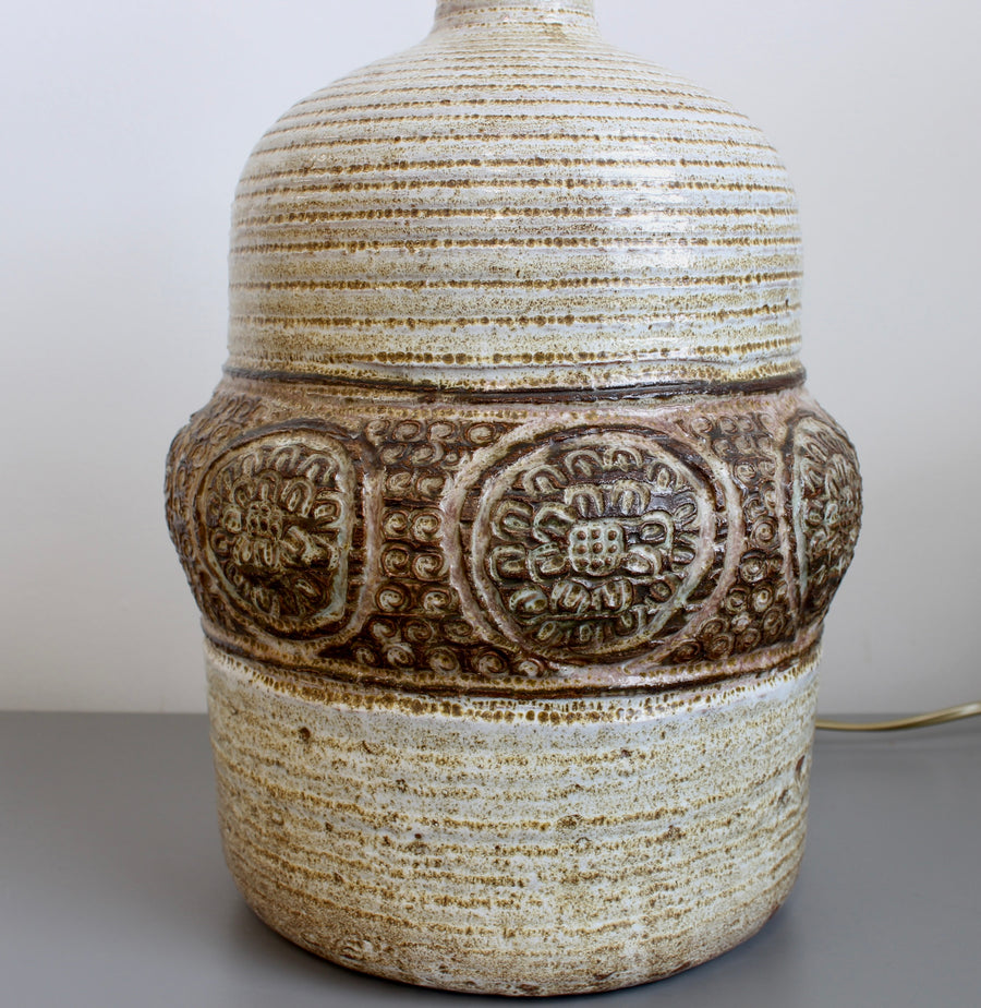 Mid-Century Ceramic Table Lamp by Marcel Giraud (circa 1970s)