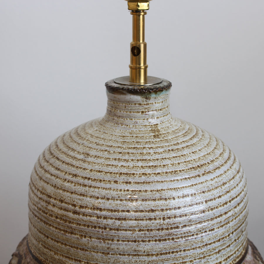 Mid-Century Ceramic Table Lamp by Marcel Giraud (circa 1970s)
