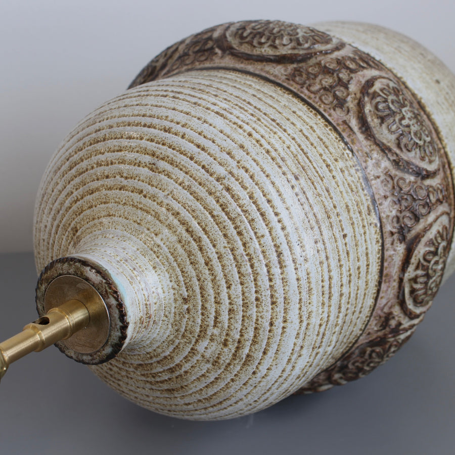 Mid-Century Ceramic Table Lamp by Marcel Giraud (circa 1970s)