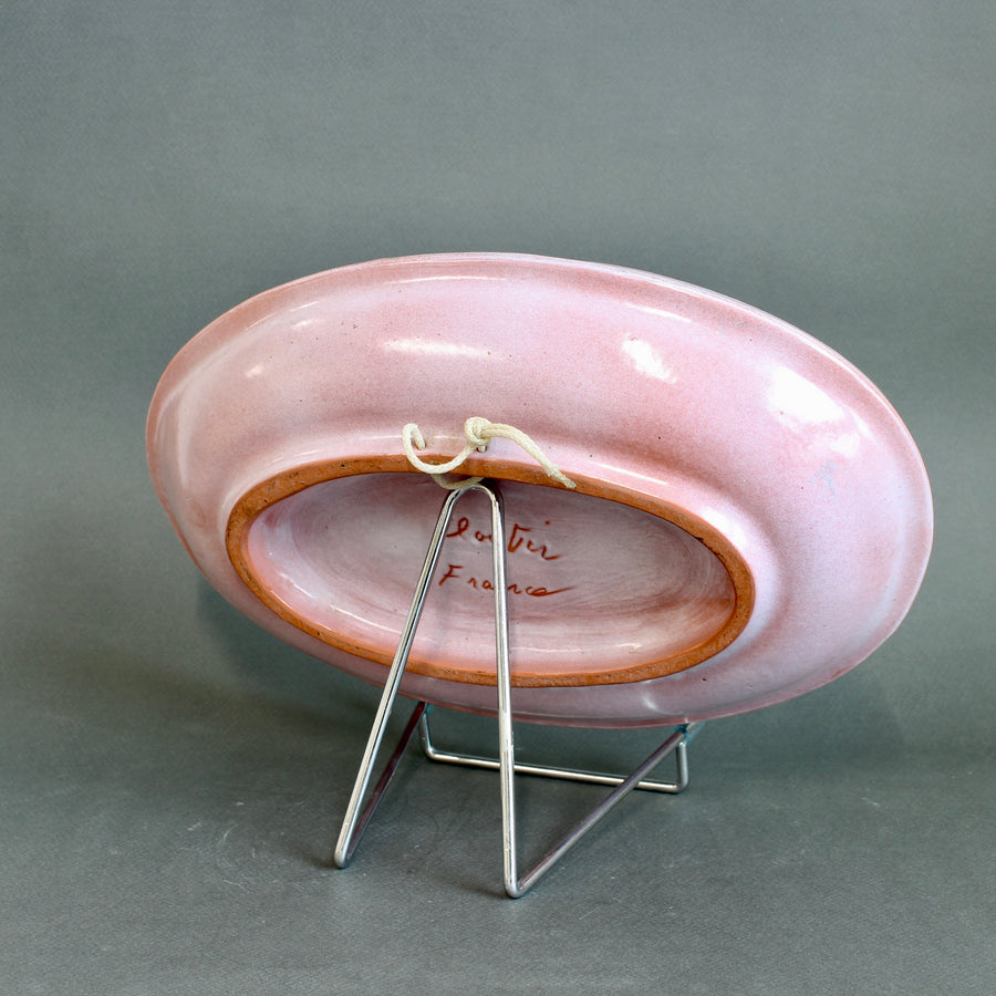 French Ceramic Decorative Platter by the Frères Cloutier (circa 1970s)