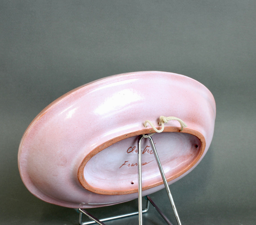 French Ceramic Decorative Platter by the Frères Cloutier (circa 1970s)