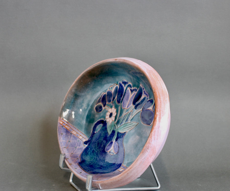 French Ceramic Decorative Platter by the Frères Cloutier (circa 1970s)