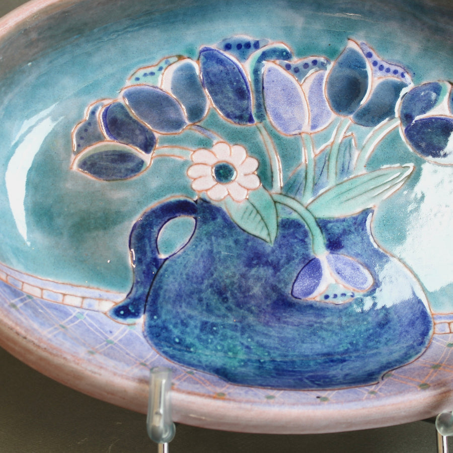 French Ceramic Decorative Platter by the Frères Cloutier (circa 1970s)