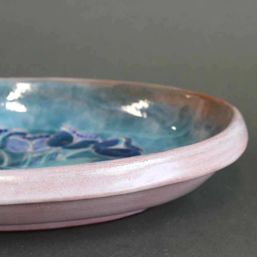 French Ceramic Decorative Platter by the Frères Cloutier (circa 1970s)