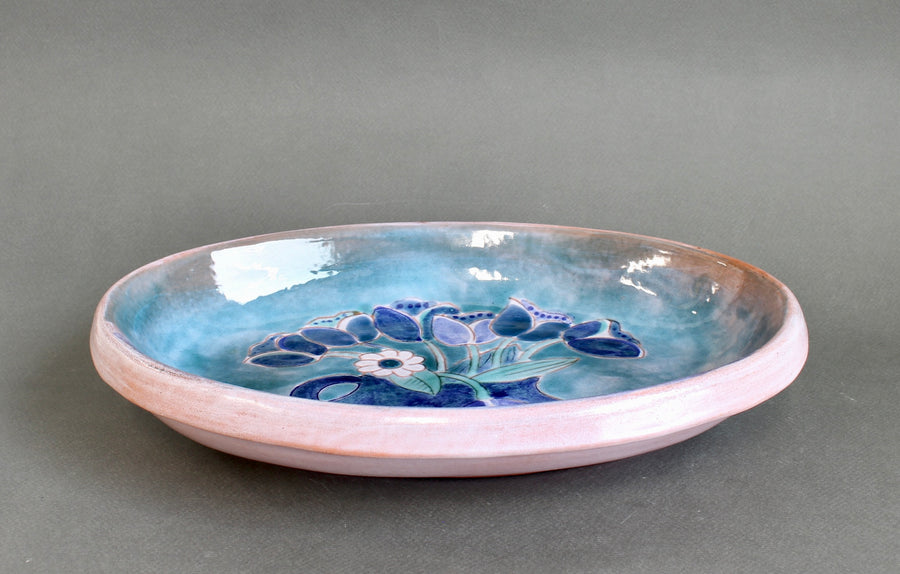French Ceramic Decorative Platter by the Frères Cloutier (circa 1970s)