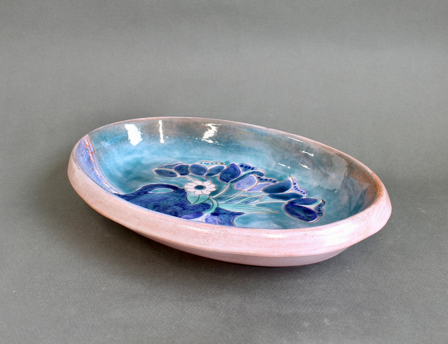 French Ceramic Decorative Platter by the Frères Cloutier (circa 1970s)