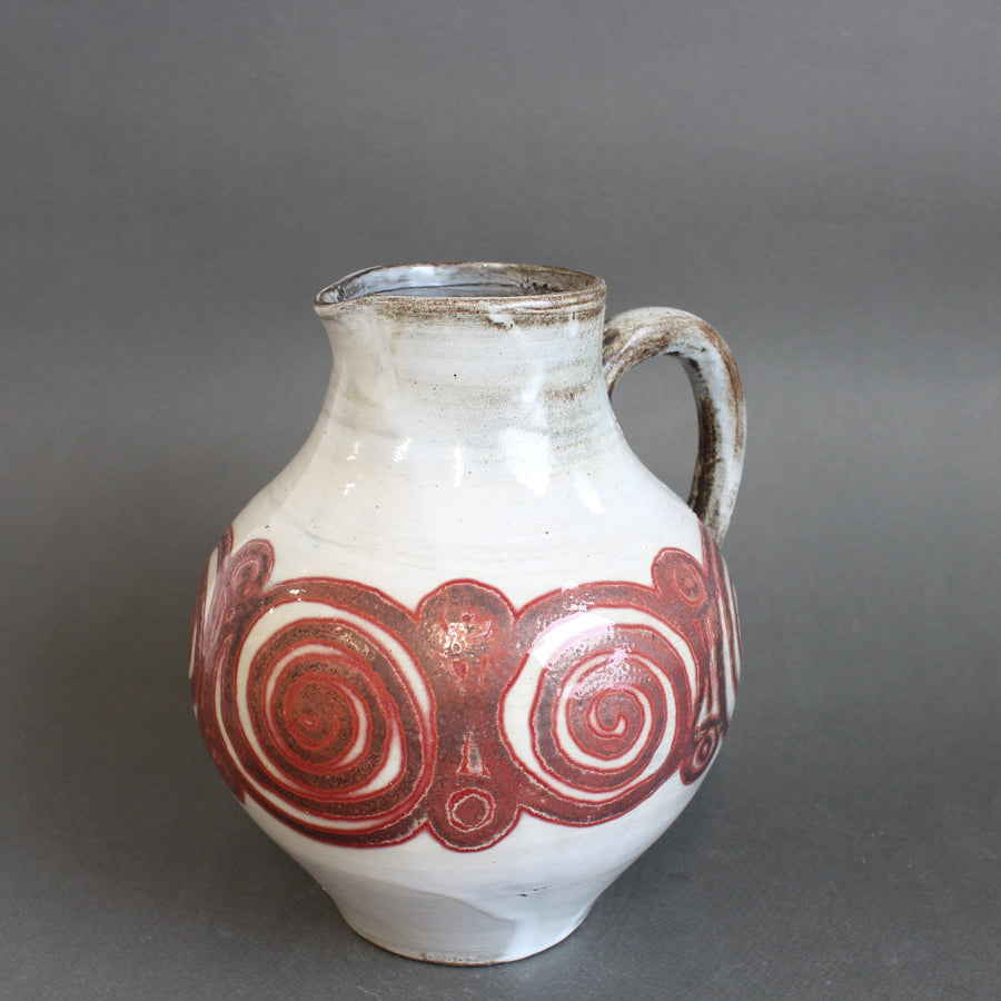Vintage French Ceramic Pitcher by Atelier Dieulefit (circa 1960s-70s)
