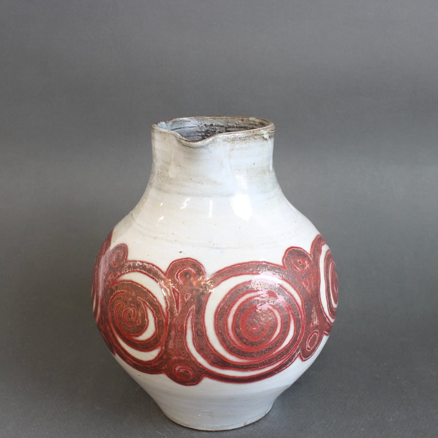 Vintage French Ceramic Pitcher by Atelier Dieulefit (circa 1960s-70s)