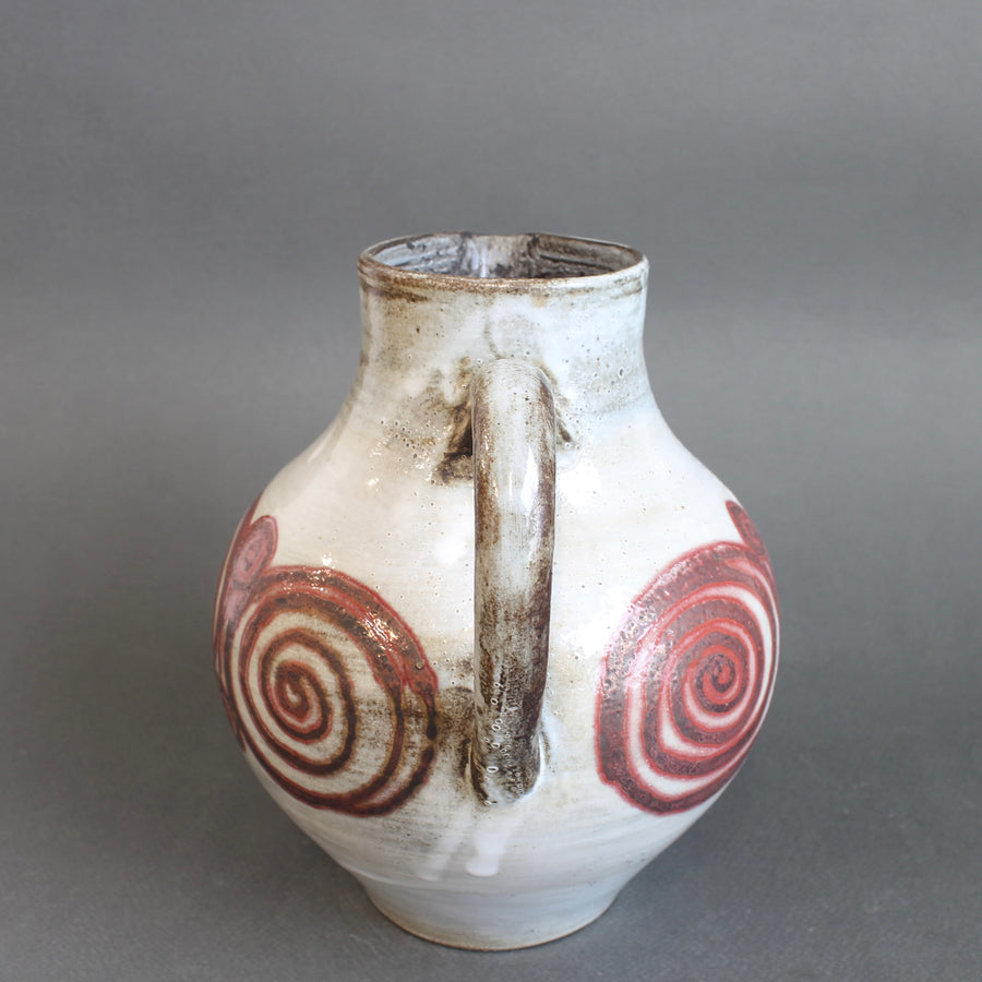 Vintage French Ceramic Pitcher by Atelier Dieulefit (circa 1960s-70s)