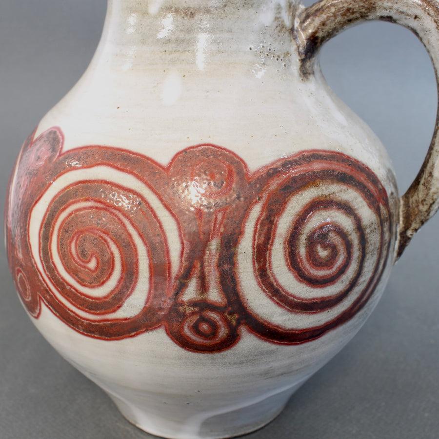 Vintage French Ceramic Pitcher by Atelier Dieulefit (circa 1960s-70s)