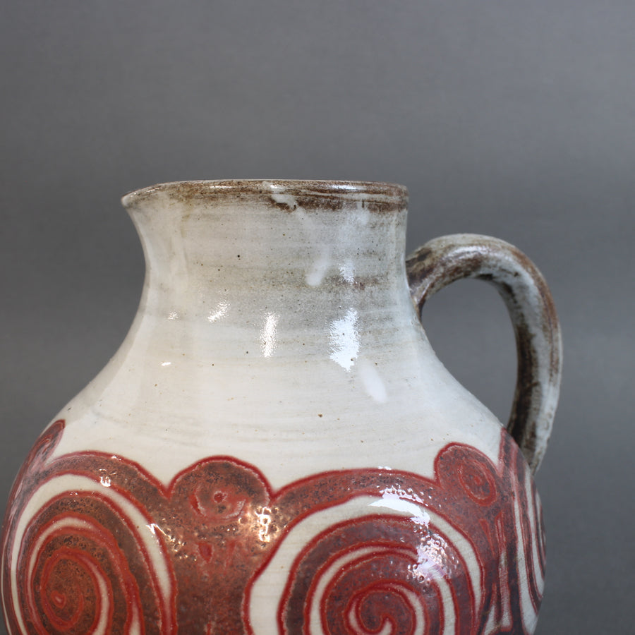 Vintage French Ceramic Pitcher by Atelier Dieulefit (circa 1960s-70s)