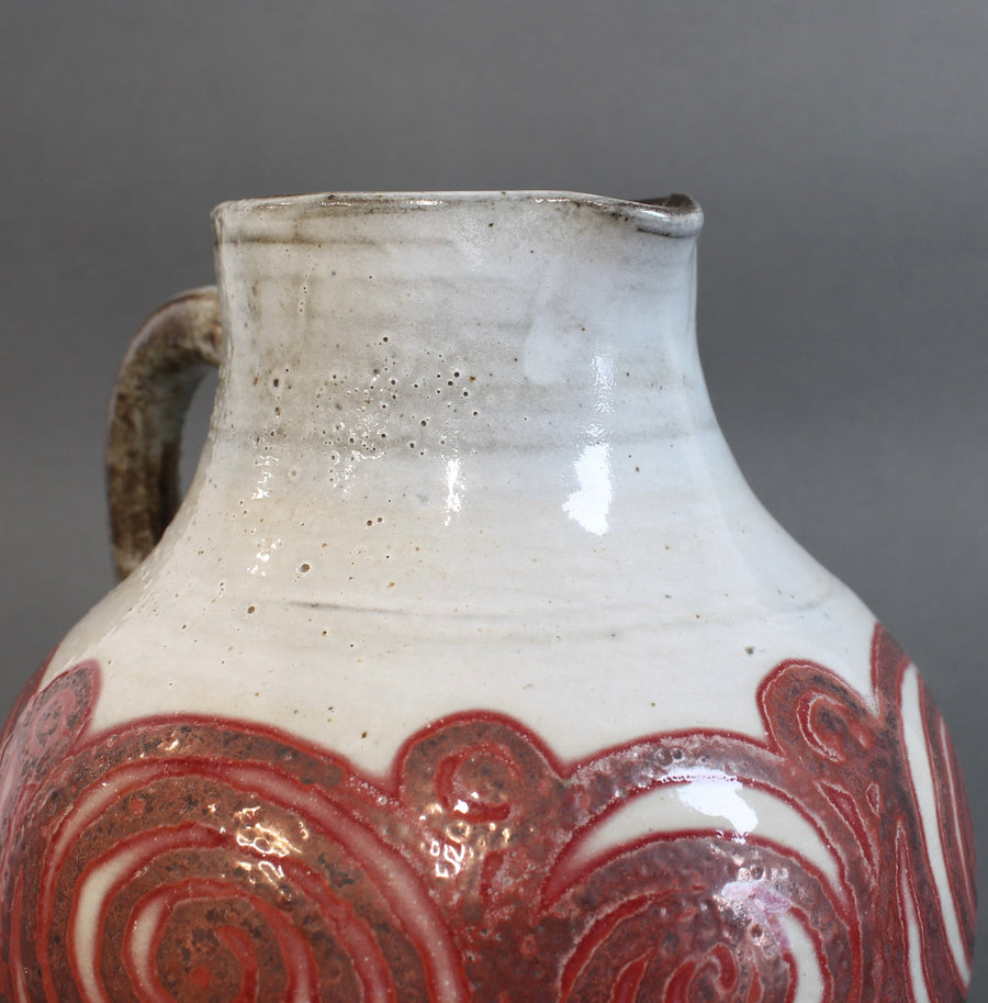 Vintage French Ceramic Pitcher by Atelier Dieulefit (circa 1960s-70s)