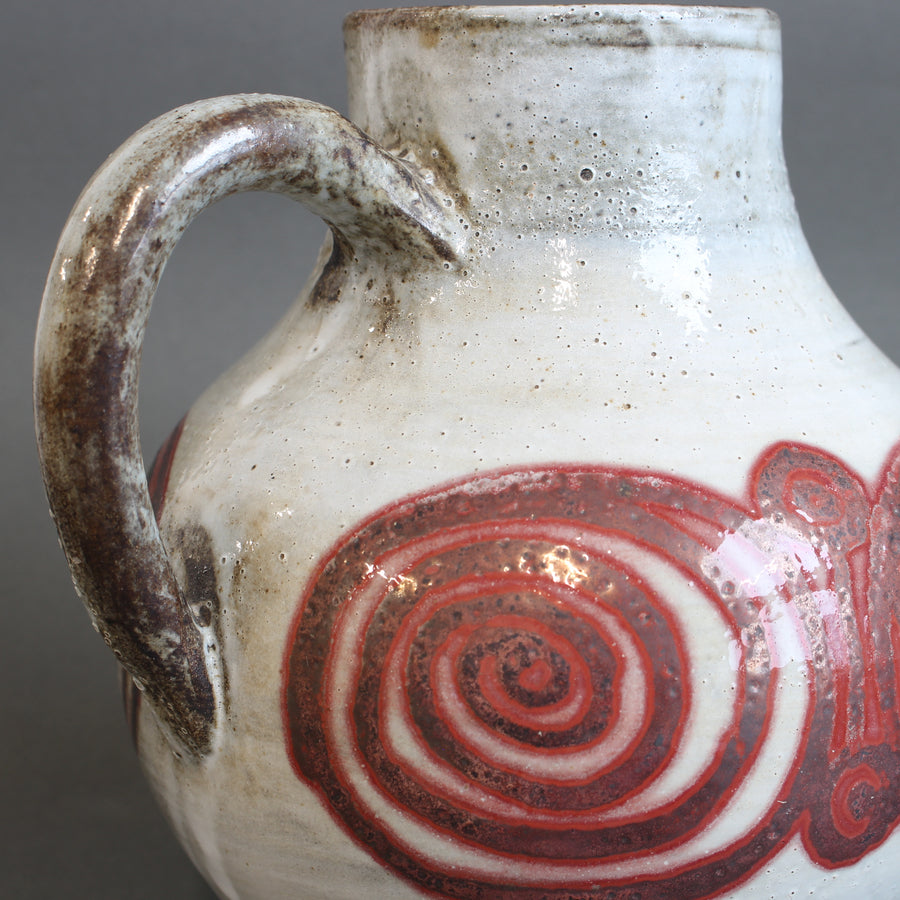 Vintage French Ceramic Pitcher by Atelier Dieulefit (circa 1960s-70s)