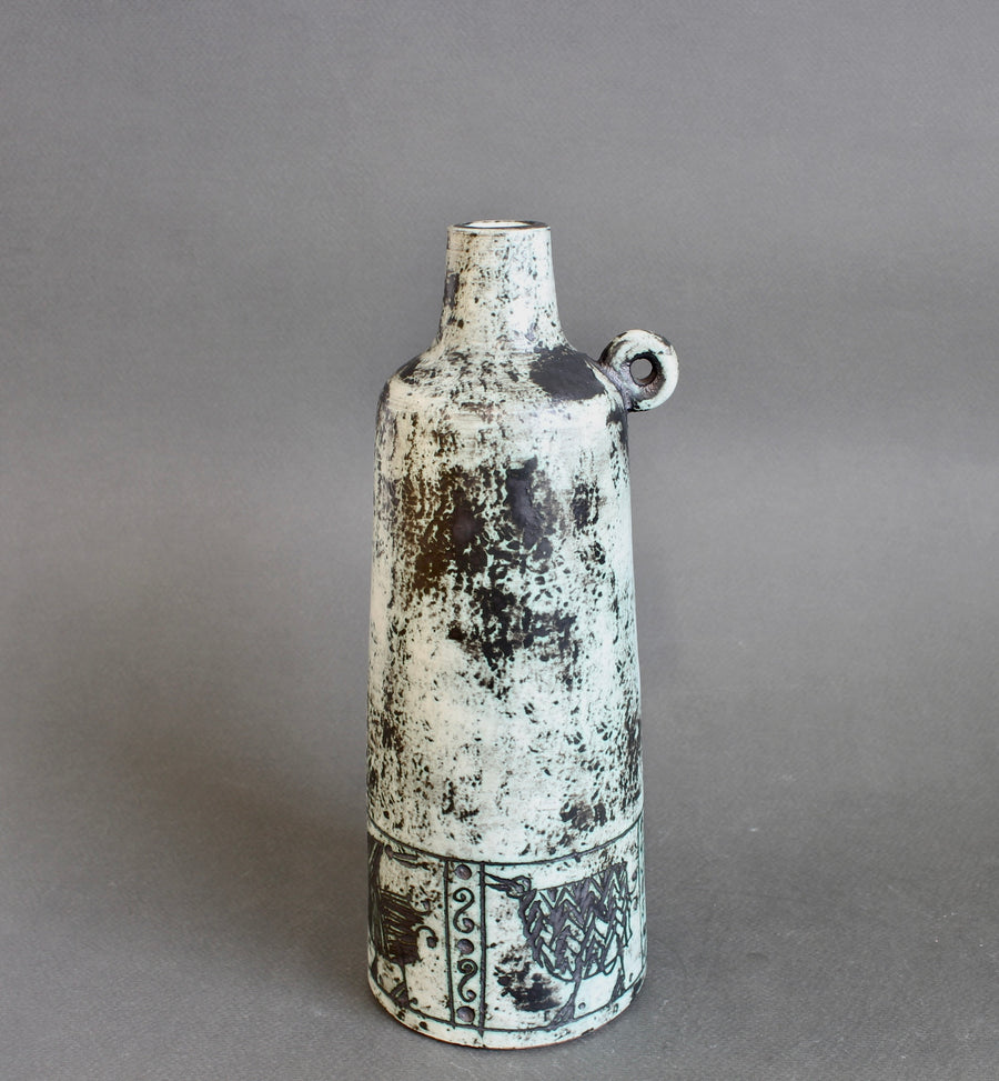 Mid-Century French Ceramic Flower Vase by Jacques Blin (circa 1960s)