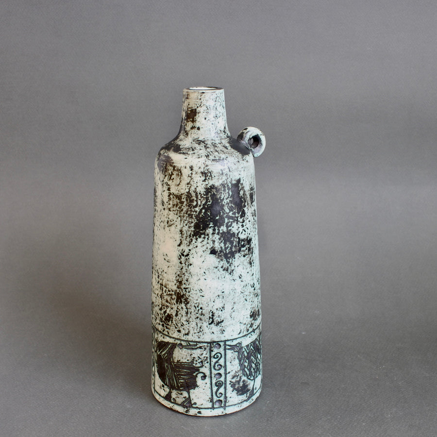 Mid-Century French Ceramic Flower Vase by Jacques Blin (circa 1960s)