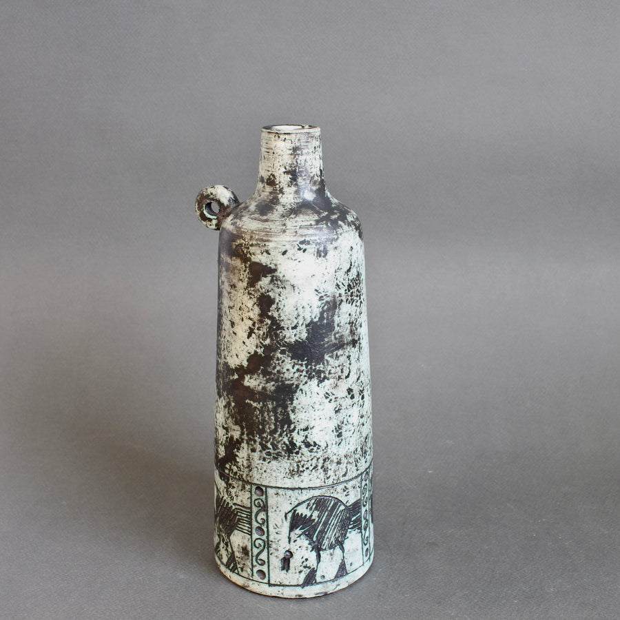 Mid-Century French Ceramic Flower Vase by Jacques Blin (circa 1960s)