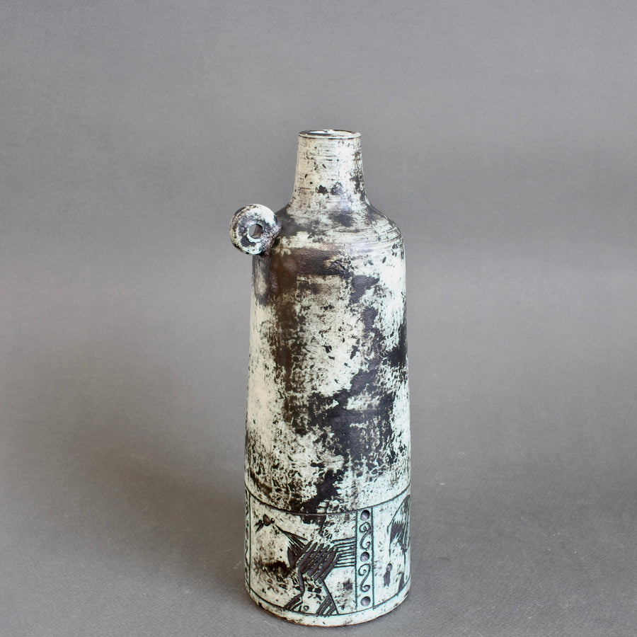 Mid-Century French Ceramic Flower Vase by Jacques Blin (circa 1960s)