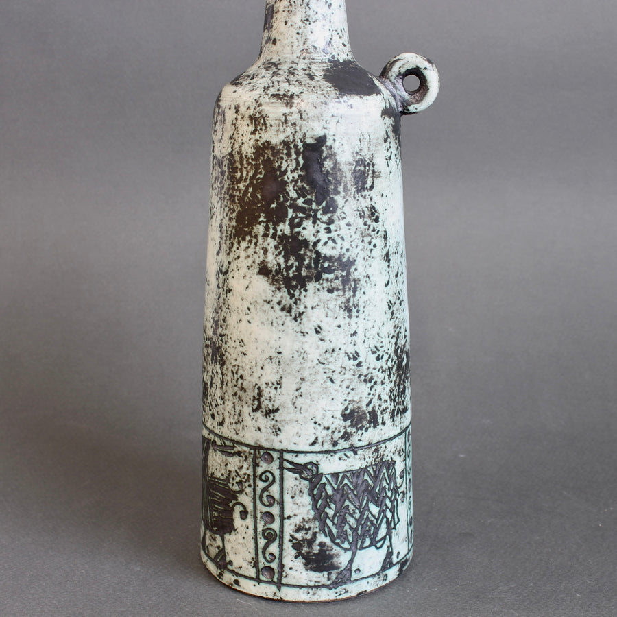 Mid-Century French Ceramic Flower Vase by Jacques Blin (circa 1960s)