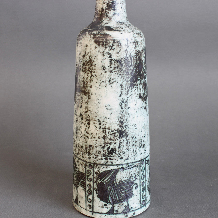 Mid-Century French Ceramic Flower Vase by Jacques Blin (circa 1960s)