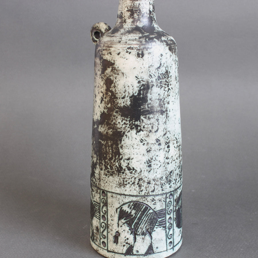 Mid-Century French Ceramic Flower Vase by Jacques Blin (circa 1960s)