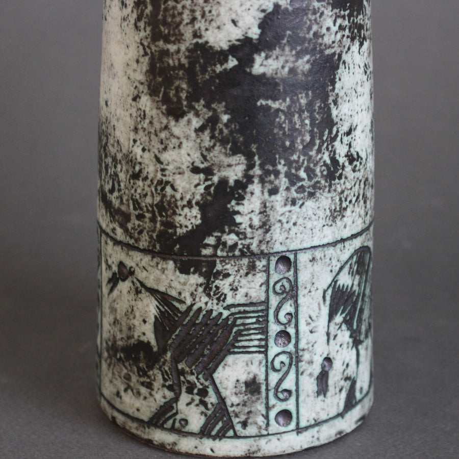 Mid-Century French Ceramic Flower Vase by Jacques Blin (circa 1960s)