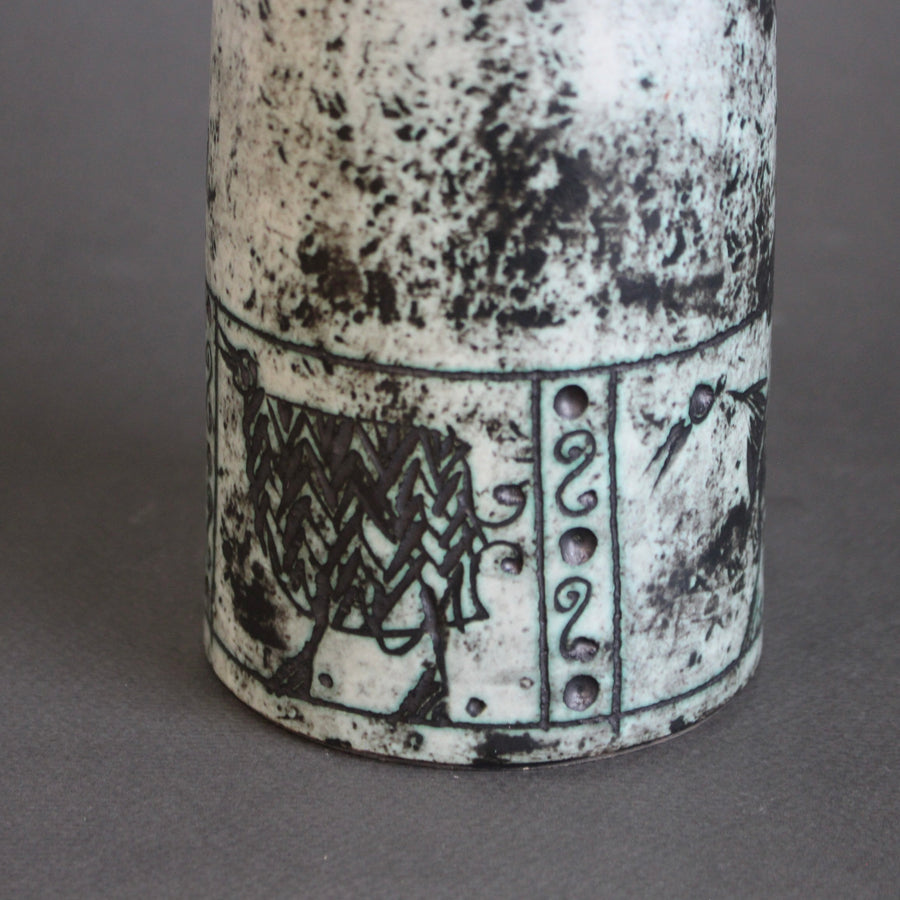 Mid-Century French Ceramic Flower Vase by Jacques Blin (circa 1960s)