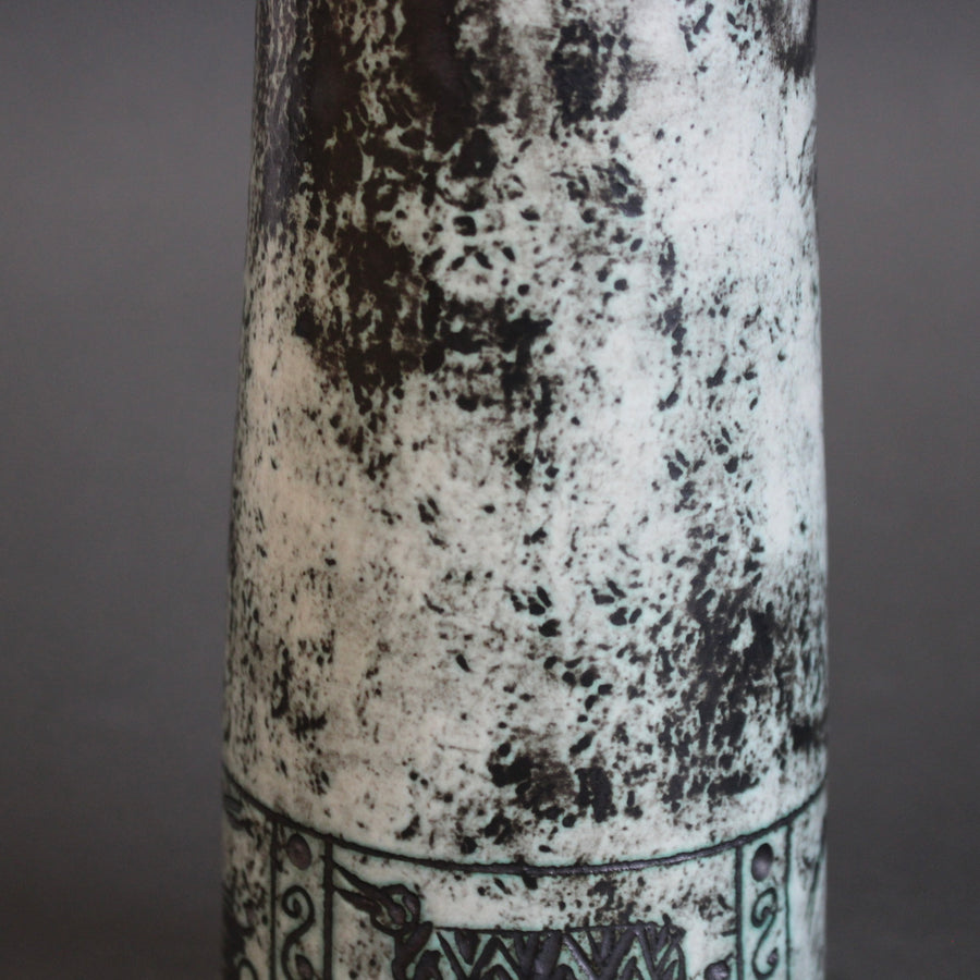 Mid-Century French Ceramic Flower Vase by Jacques Blin (circa 1960s)