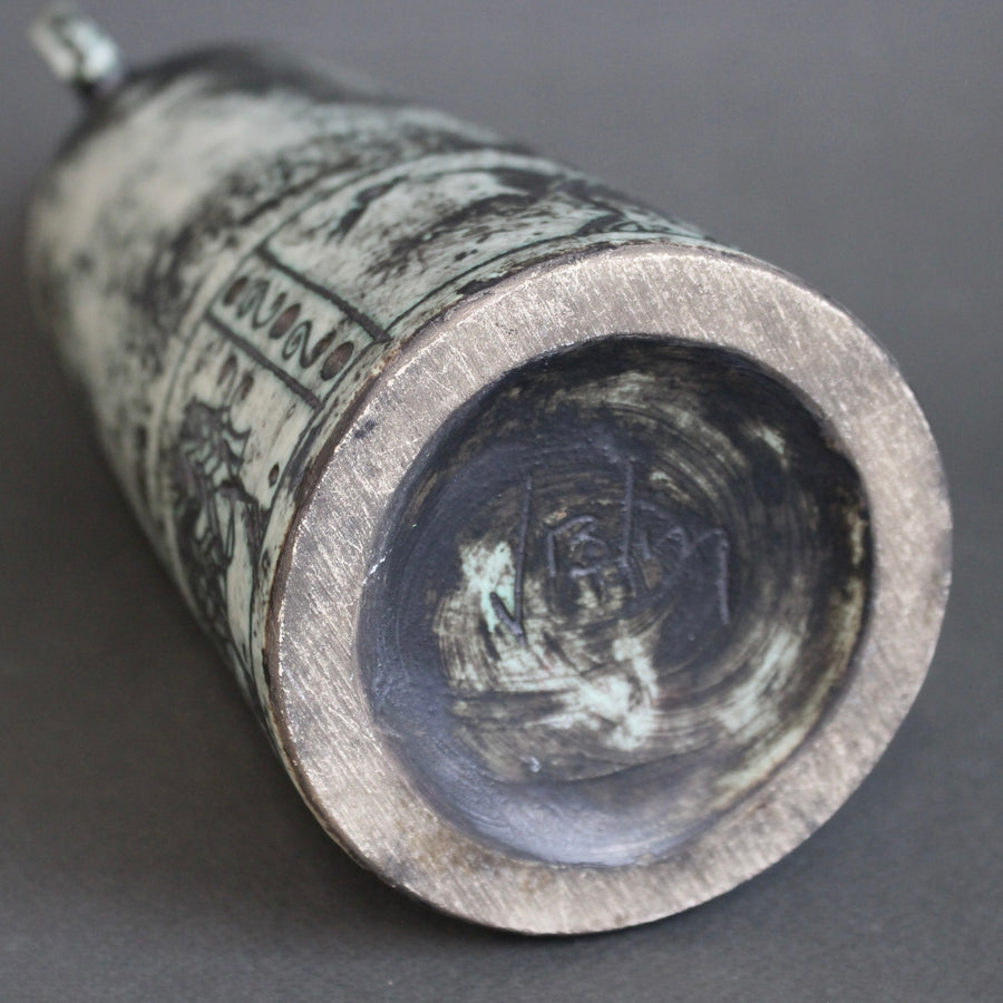 Mid-Century French Ceramic Flower Vase by Jacques Blin (circa 1960s)